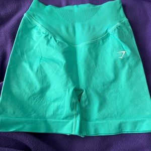 Teal Gymshark Biker Shorts